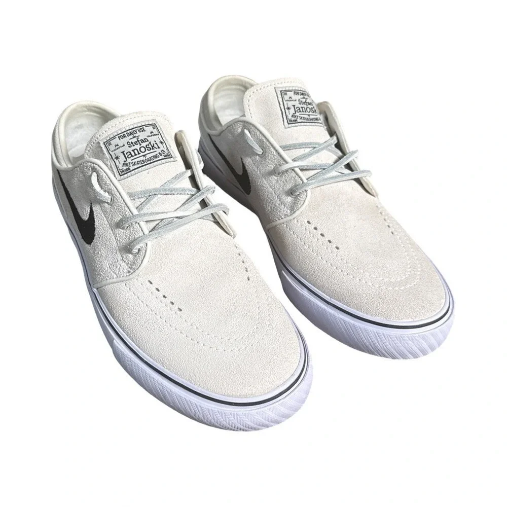 Nike SB Stefan‎ Janoski OG+ Mens US6 Alabaster Black Suede Skate Shoes